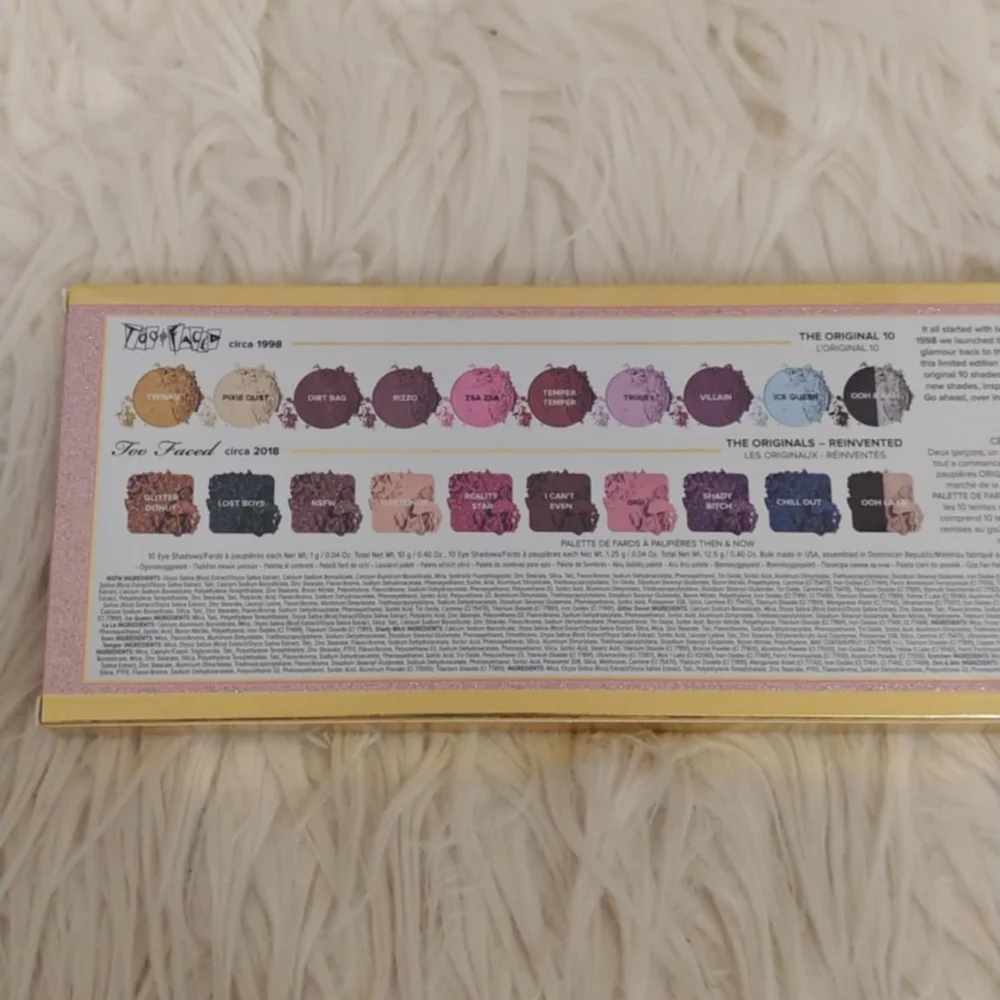 💖FIRM! NWT TOO FACED THEN AND NOW EYESHADOW PALETTE LIMITED EDITION (LAST ONE A